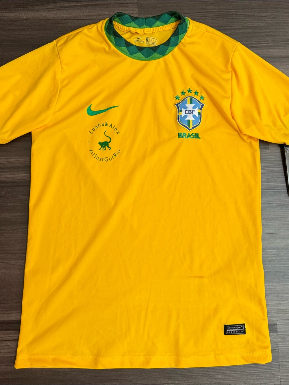 Nike Brazil National Team Home Football Futbol Soccer Jersey Jersey Men’s M NWT